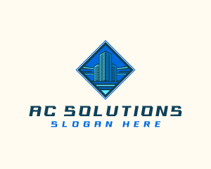 Building Tower Skyscraper logo design