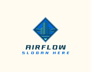 Building Tower Skyscraper logo design