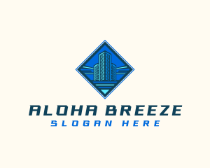 Building Tower Skyscraper logo design