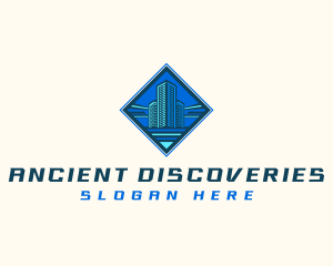 Building Tower Skyscraper logo design