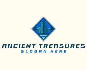 Building Tower Skyscraper logo design