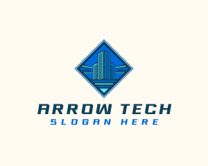 Building Tower Skyscraper logo design