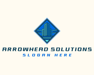 Building Tower Skyscraper logo design