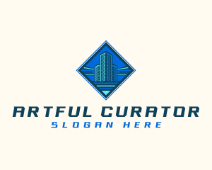 Building Tower Skyscraper logo design