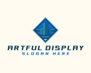 Building Tower Skyscraper logo design