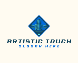 Building Tower Skyscraper logo design