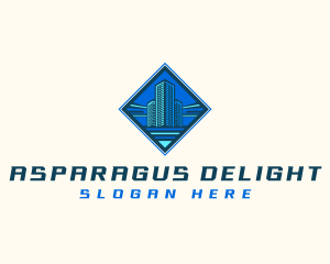 Building Tower Skyscraper logo design