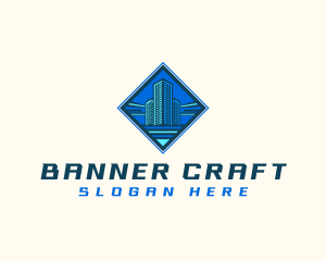 Building Tower Skyscraper logo design