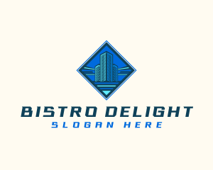 Building Tower Skyscraper logo design