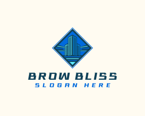 Building Tower Skyscraper logo design