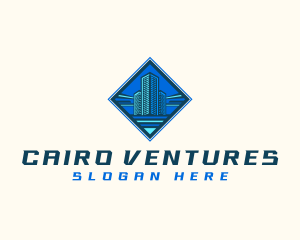 Building Tower Skyscraper logo design