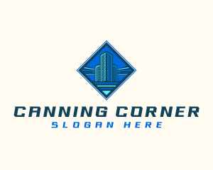 Building Tower Skyscraper logo design