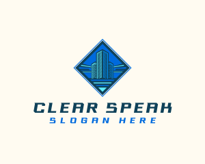 Building Tower Skyscraper logo design