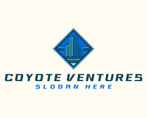 Building Tower Skyscraper logo design