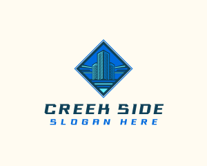 Building Tower Skyscraper logo design