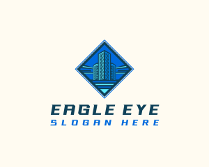 Building Tower Skyscraper logo design