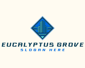 Building Tower Skyscraper logo design