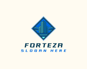 Building Tower Skyscraper logo design