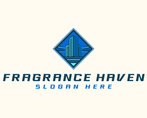 Building Tower Skyscraper logo design