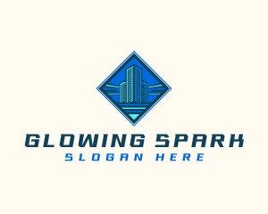 Building Tower Skyscraper logo design