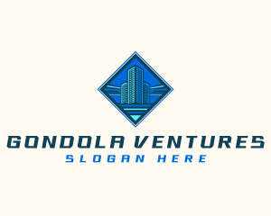 Building Tower Skyscraper logo design