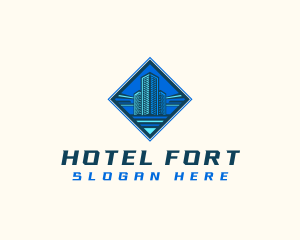 Building Tower Skyscraper logo design