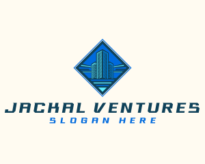 Building Tower Skyscraper logo design