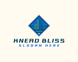 Building Tower Skyscraper logo design