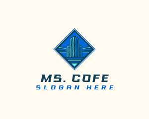 Building Tower Skyscraper logo design