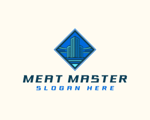 Building Tower Skyscraper logo design