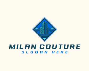 Building Tower Skyscraper logo design