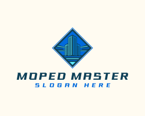 Building Tower Skyscraper logo design