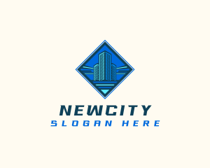 Building Tower Skyscraper logo design