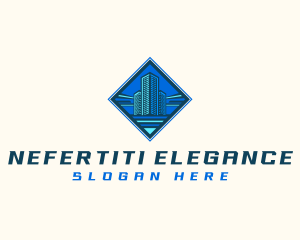 Building Tower Skyscraper logo design