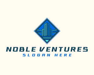 Building Tower Skyscraper logo design