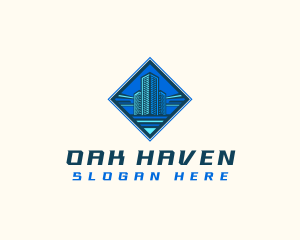 Building Tower Skyscraper logo design