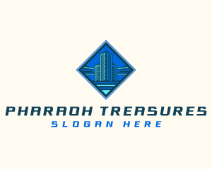 Building Tower Skyscraper logo design