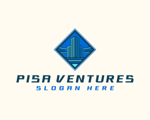 Building Tower Skyscraper logo design