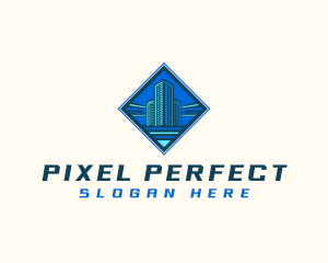 Building Tower Skyscraper logo design