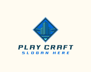 Building Tower Skyscraper logo design