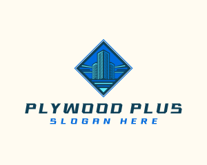 Building Tower Skyscraper logo design