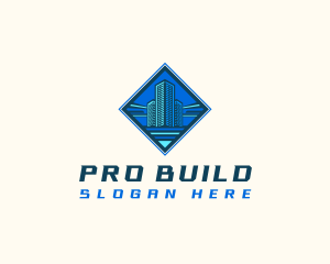 Building Tower Skyscraper logo design