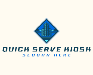 Building Tower Skyscraper logo design