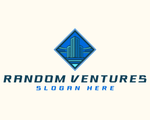 Building Tower Skyscraper logo design