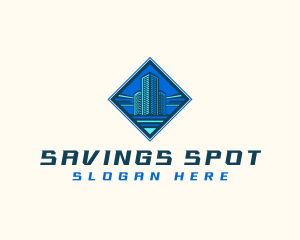 Building Tower Skyscraper logo design