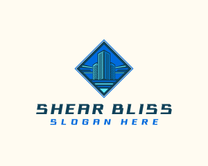 Building Tower Skyscraper logo design