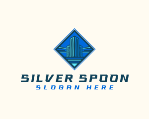 Building Tower Skyscraper logo design