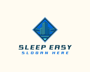 Building Tower Skyscraper logo design