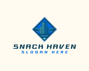 Building Tower Skyscraper logo design