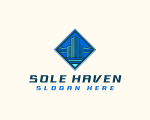 Building Tower Skyscraper logo design